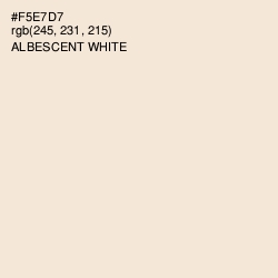 #F5E7D7 - Albescent White Color Image